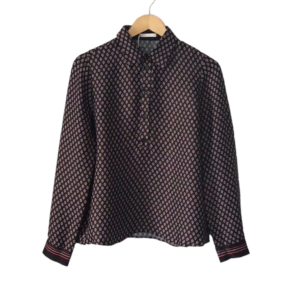NWT Mexx Printed Women Viscose Button Down Shirt, size EU 38